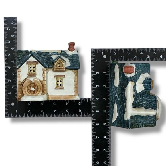 Village Grist Mill Holiday Dickens of London Christmas Porcelain House Vintage - Picture 8 of 16